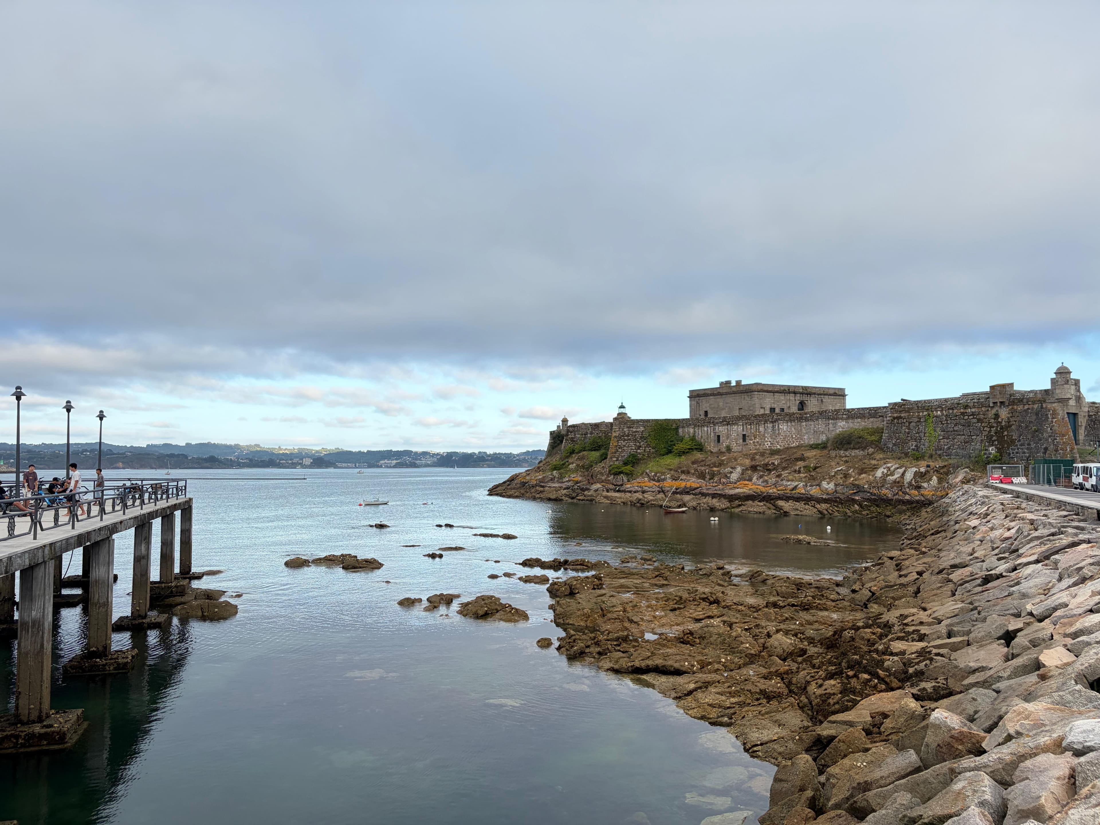 Castillo de San Antón and the Atlantic waterfront in A Coruña