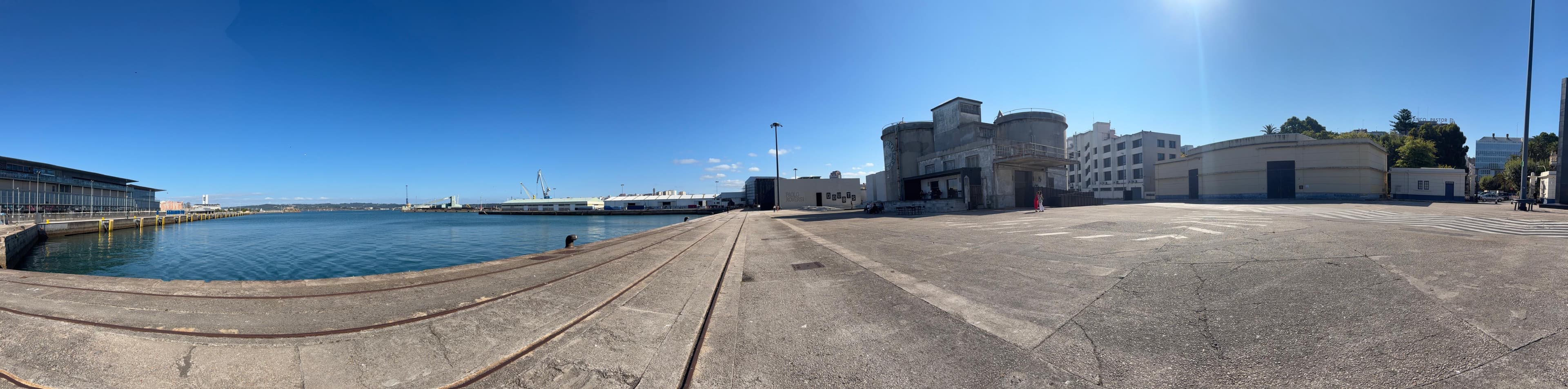 Port facilities in A Coruña